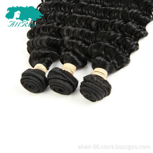 7a grade Malaysian cheap deep wave hair weave , freetress gogo curl